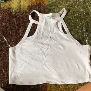 White crop top